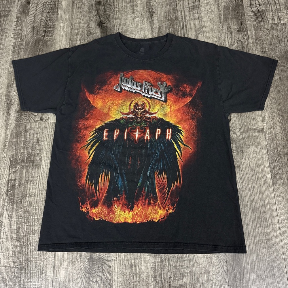 Judas Priest Epitaph Graphic T Shirt Heavy Metal Band